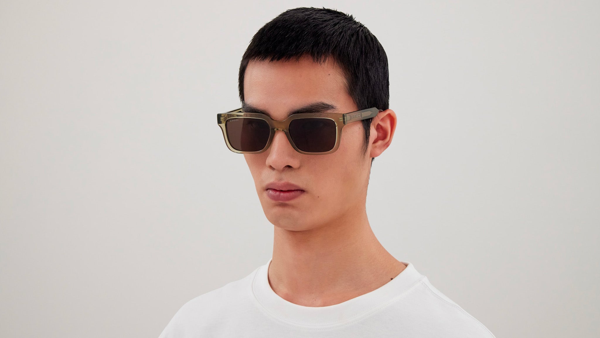 Gucci Sunglasses GG1732SK 003 Shiny Sage Green - eye-oo.com