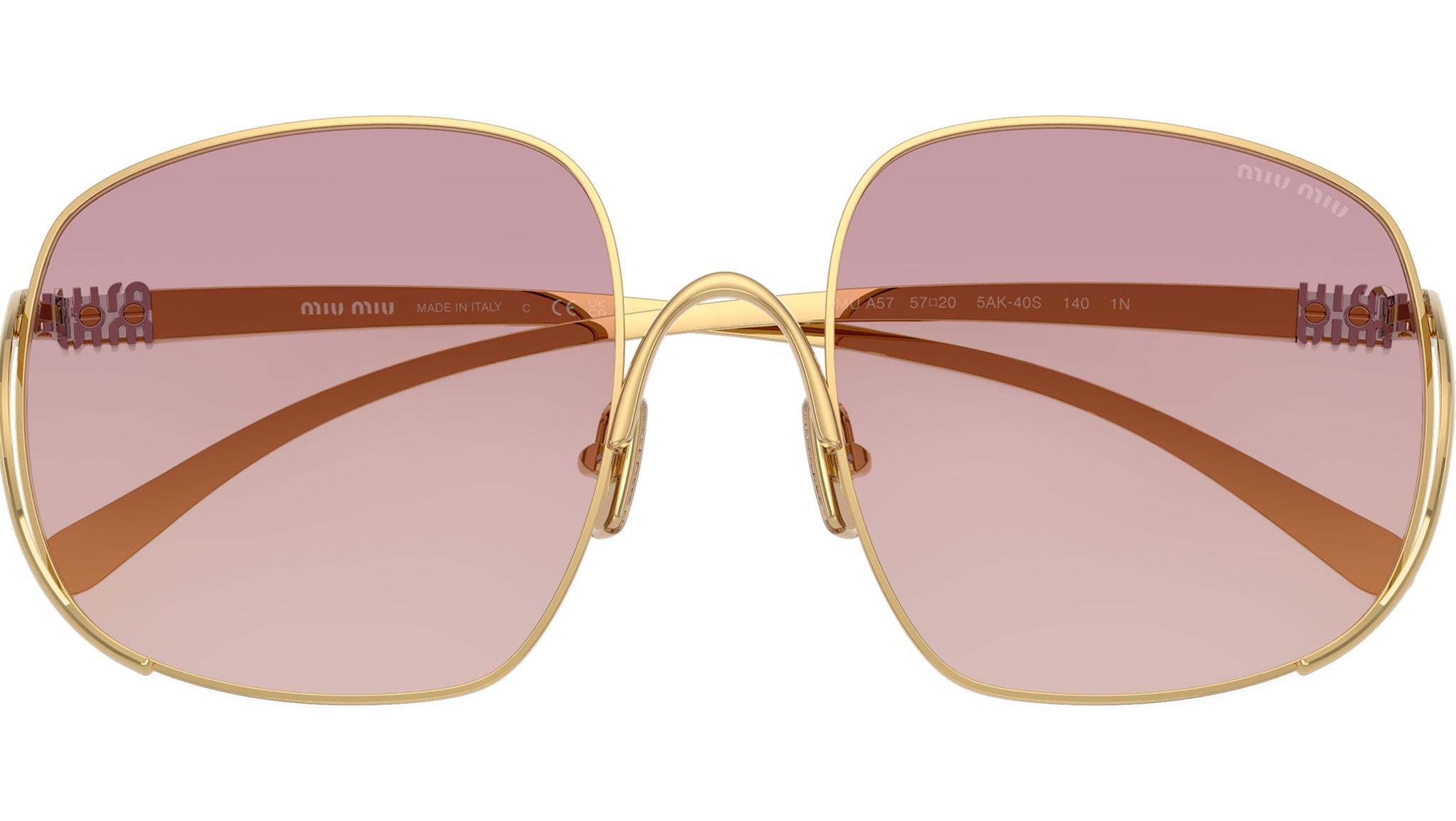 Miu Miu MUA57S Sunglasses 5AK40S Gold - eye-oo.com