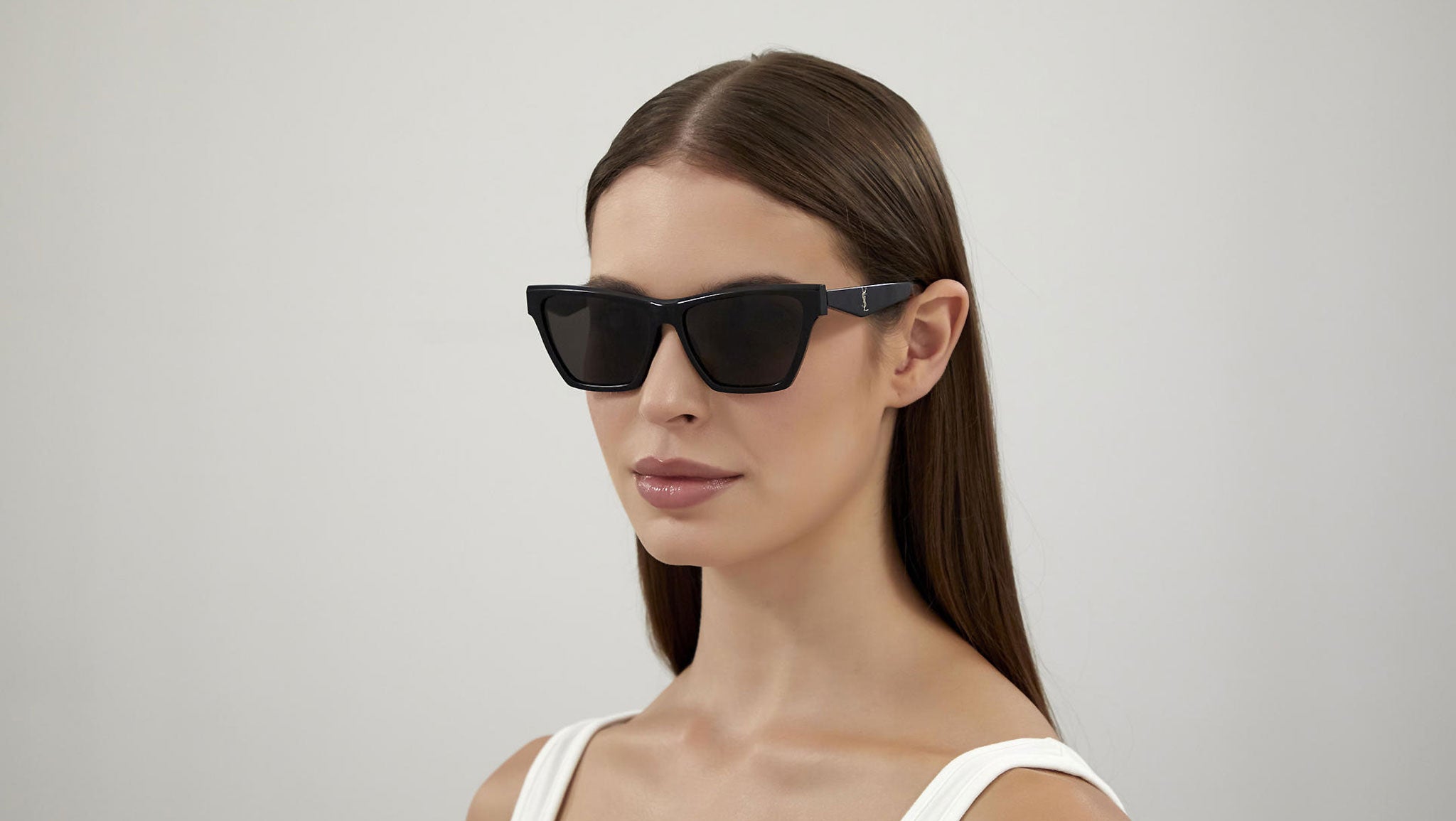 Saint Laurent SL M103 Shiny Black Sunglasses - eye-oo.com