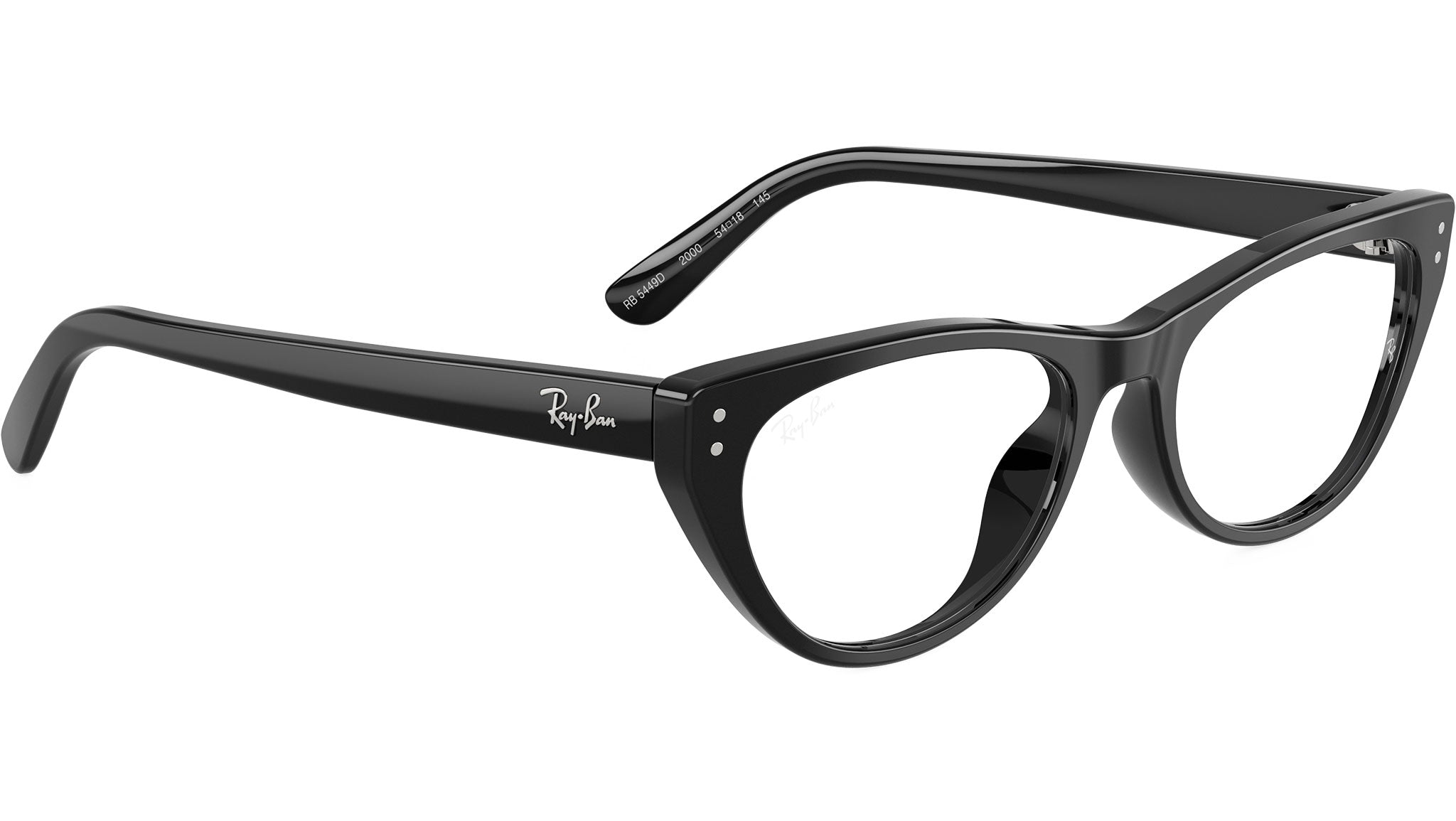 Ray-Ban Black Tortoiseshell Rectangular Y2K Eyeglasses Ray-Ban RX5435 2000 Black Rectangular Glasses - Amevista main image 2