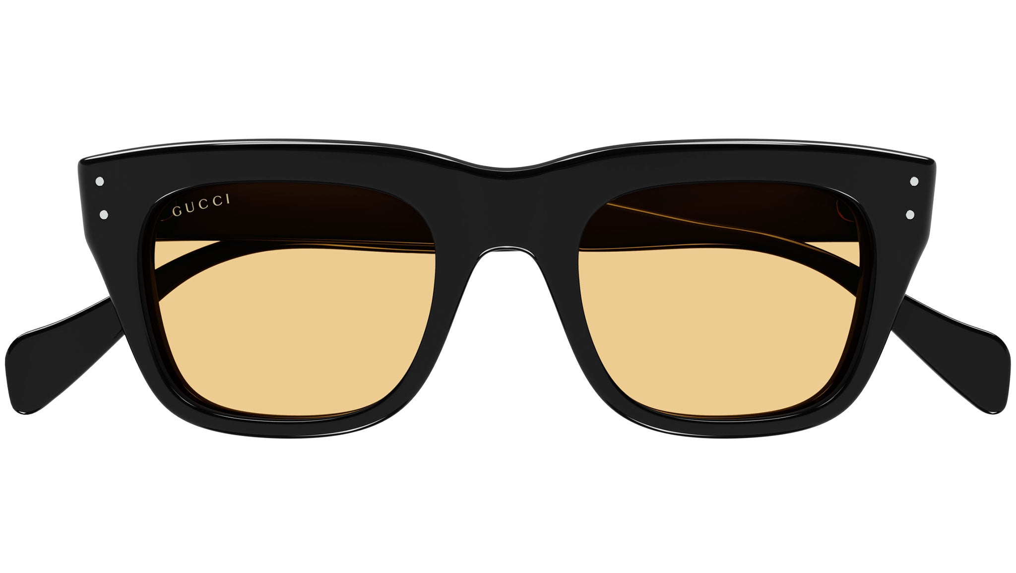Gucci GG1365S 002 Black Yellow Sunglasses - eye-oo.com