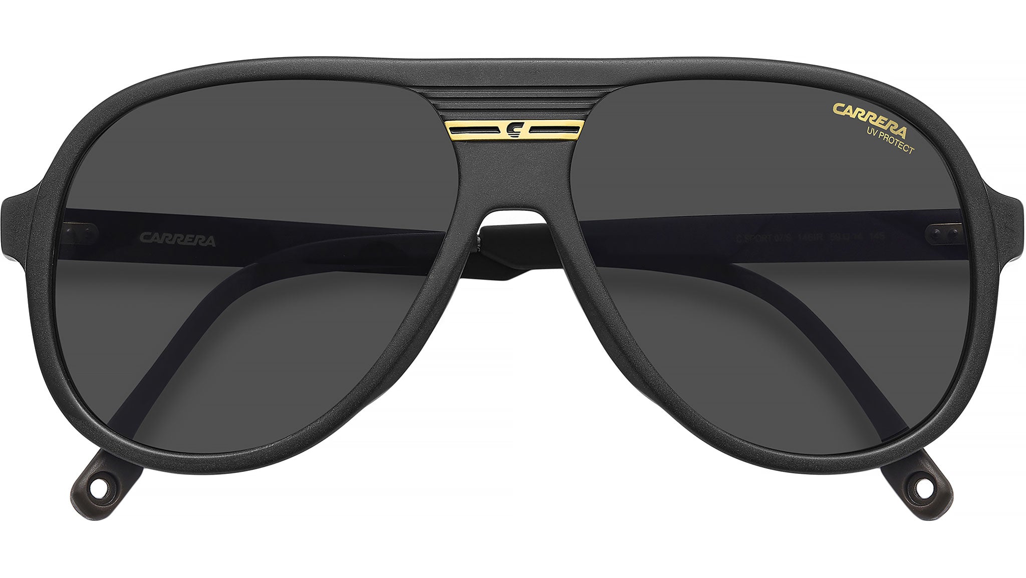 carrera sport sonnenbrille C 07/S I46 IR Sunglasses Matte Black Gold A dog wearing goggles groupset-shifter-type-drop-bar Farbe Rahmen:Purple and in mirrored