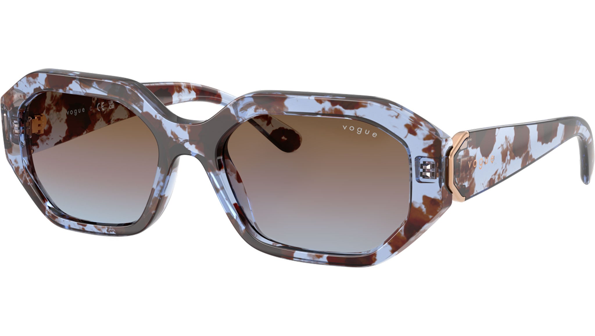 Vogue VO5675S Sunglasses 320148 Blue Havana - eye-oo.com