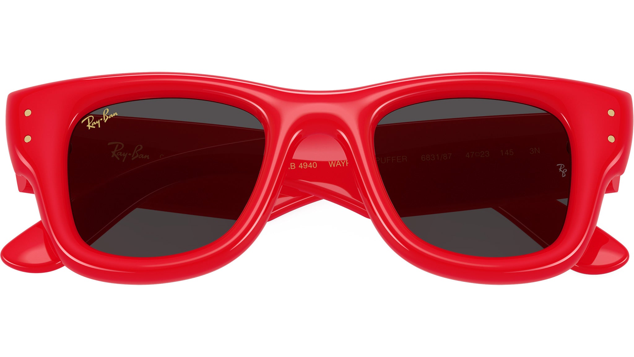 Wayfarer Puffer RB4940 Ray-Ban Sunglasses 683187 Red - eye-oo.com