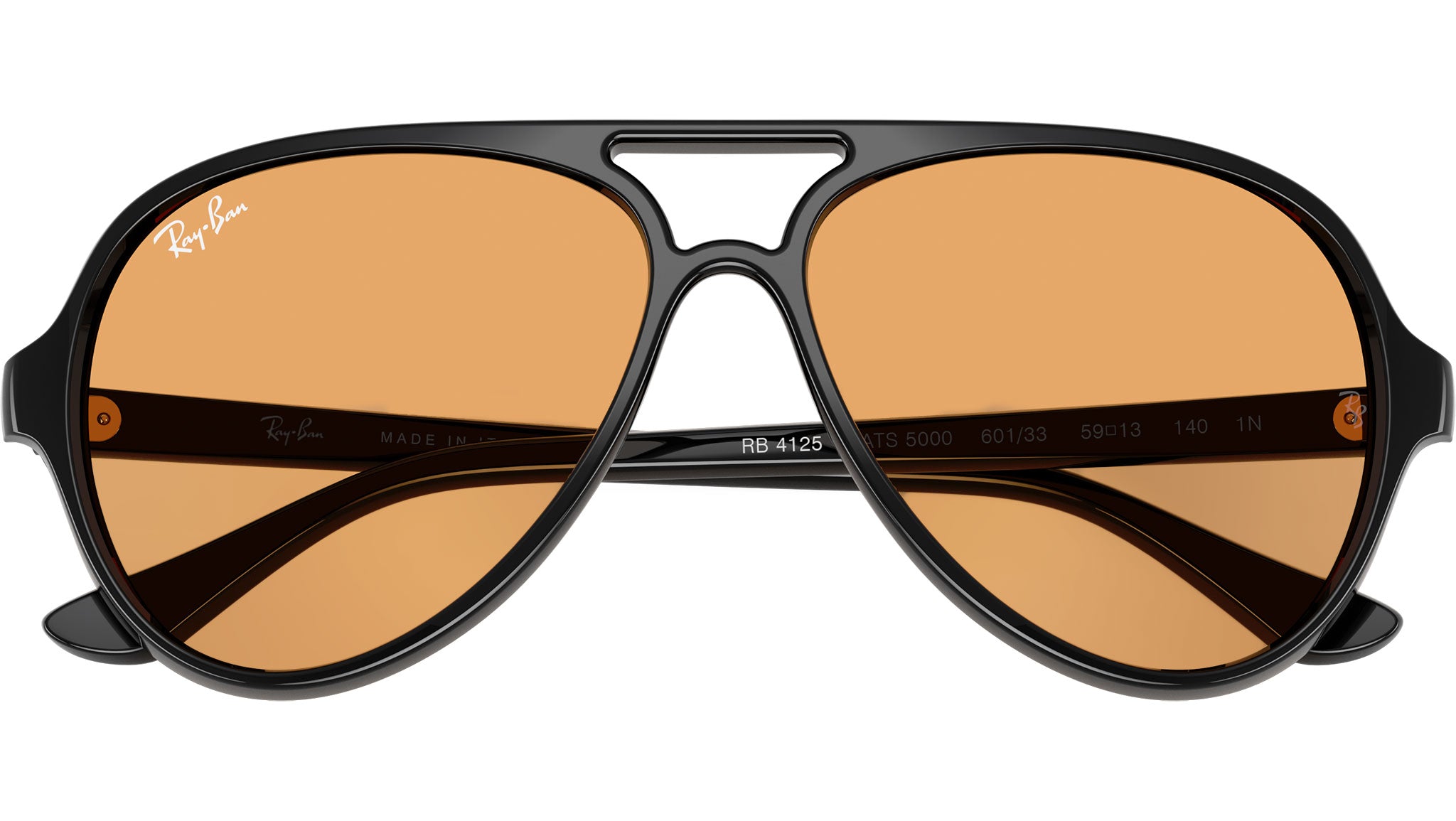 Cats 5000 RB4125 Ray-Ban Sunglasses 601/33 Black - eye-oo.com