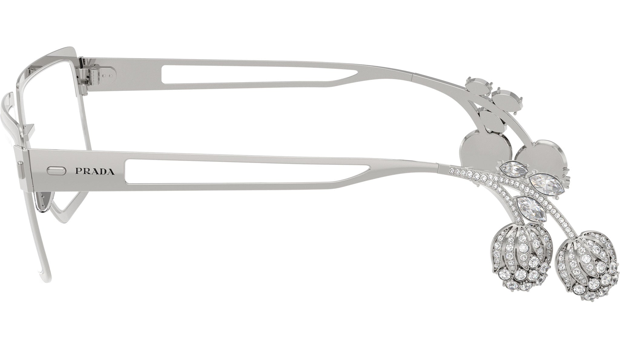 PR D56S Prada Sunglasses 1BC10W Silver - eye-oo.com