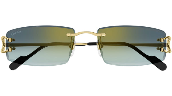 Cartier CT0465S 003 Sunglasses Shiny Gold - eye-oo.com