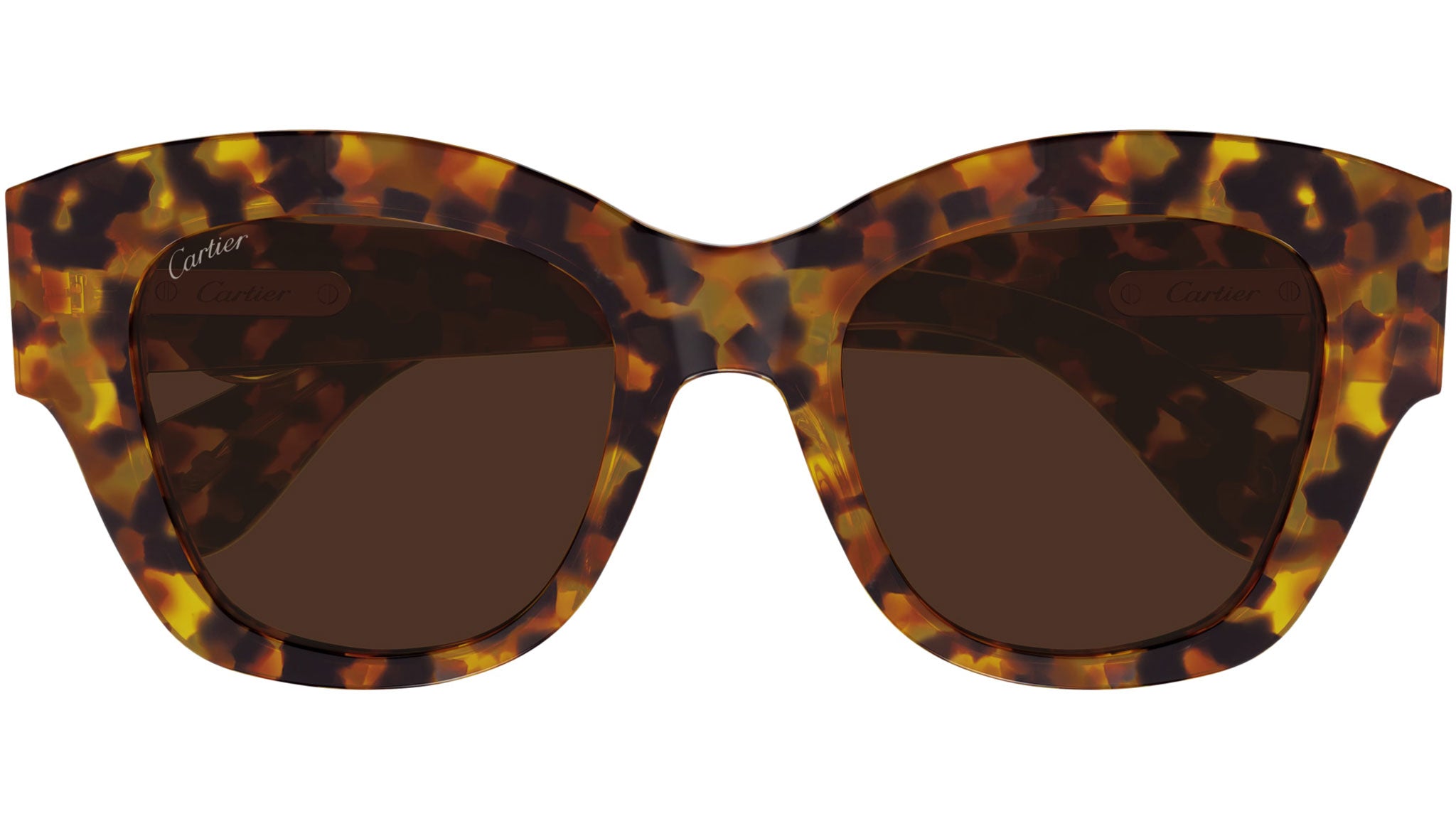 Cartier CT0547S 005 Sunglasses Brown Havana Brown - eye-oo.com