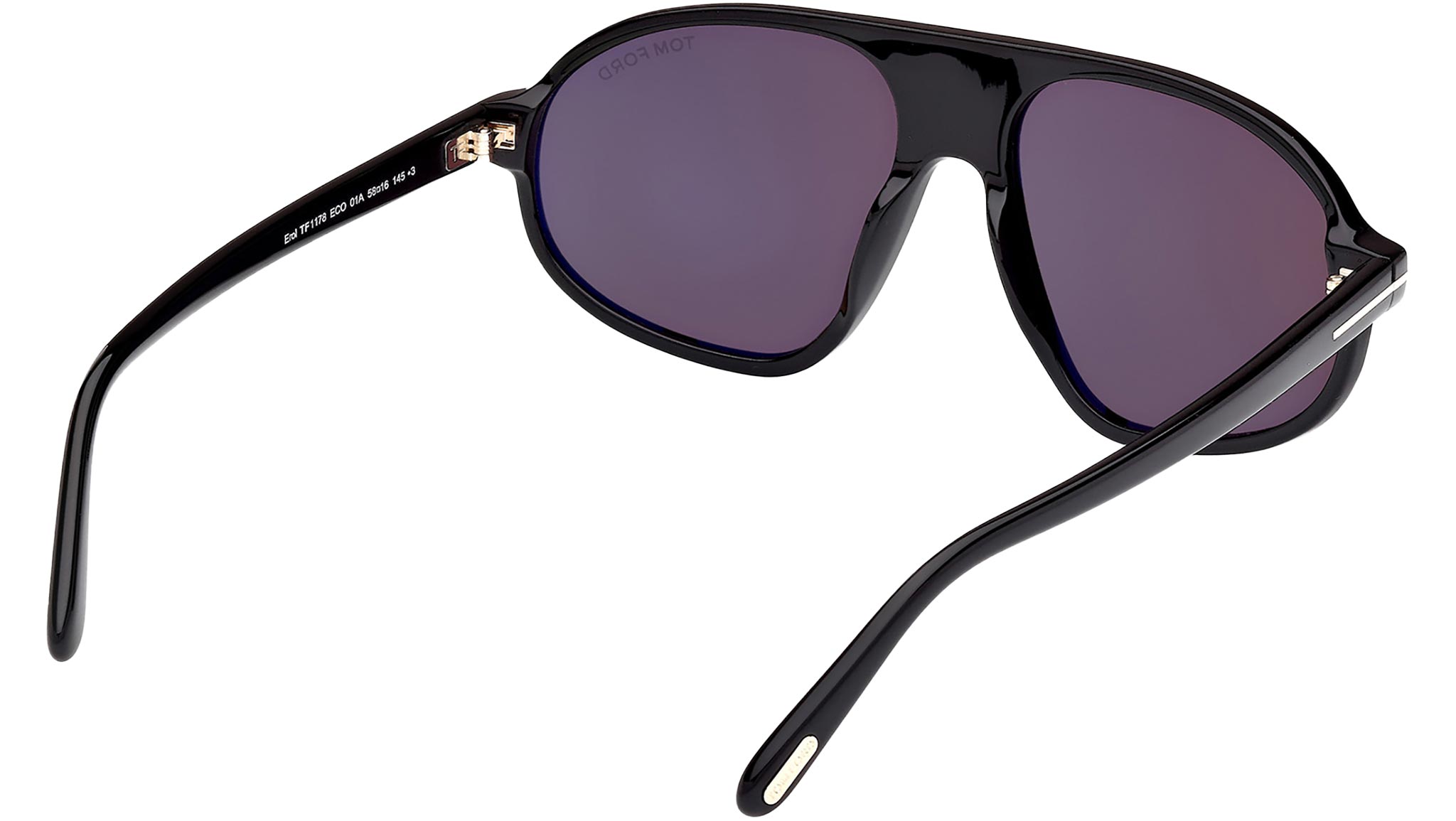 Tom Ford Erol Sunglasses FT1178 01A Shiny Black - eye-oo.com