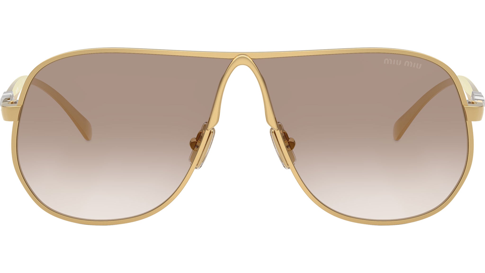Miu Miu MUA56S Sunglasses 5AK90L Gold - eye-oo.com