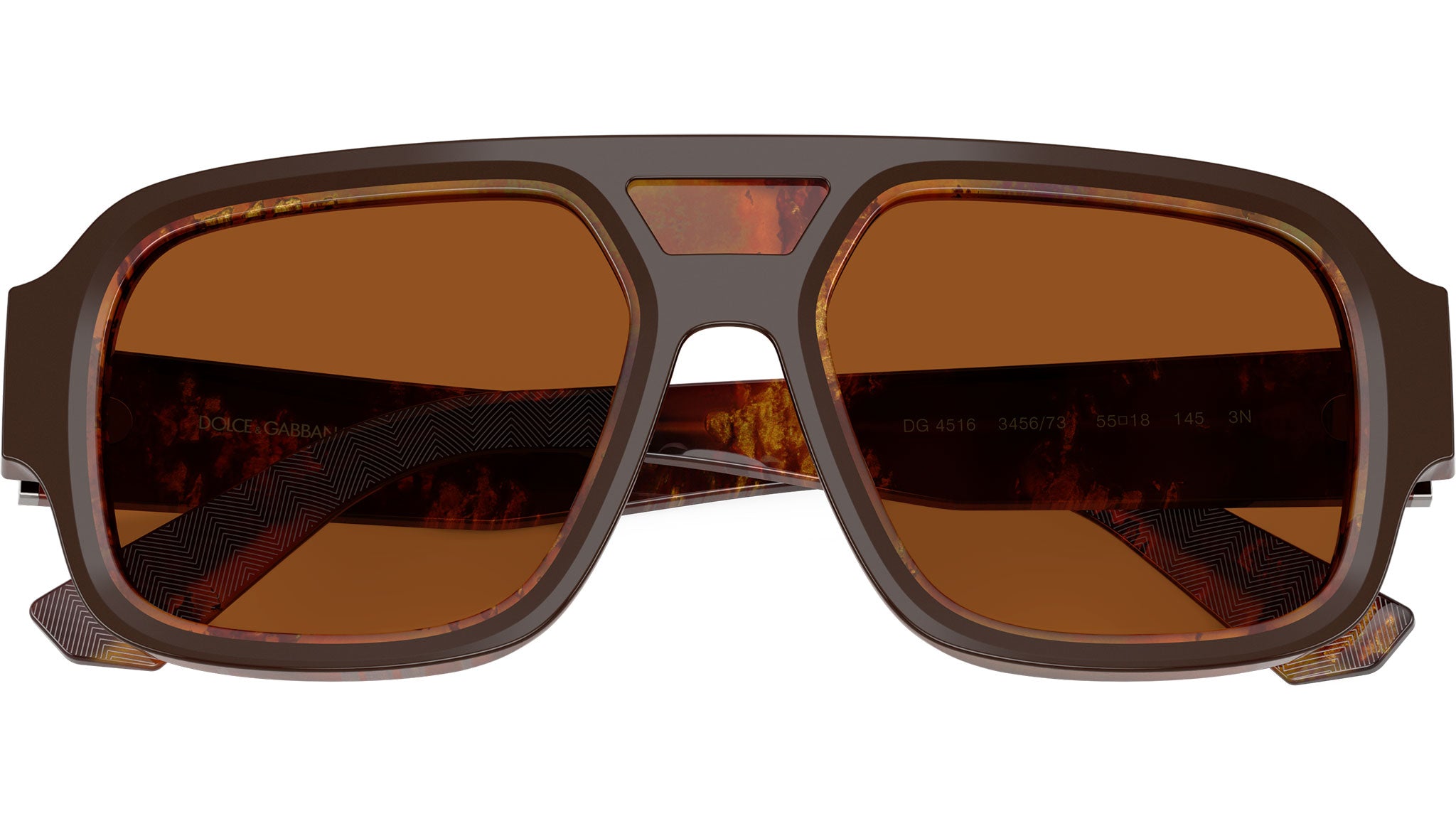 Dolce & Gabbana DG 4516 Sunglasses 345673 Top Brown / Pearl Gold
