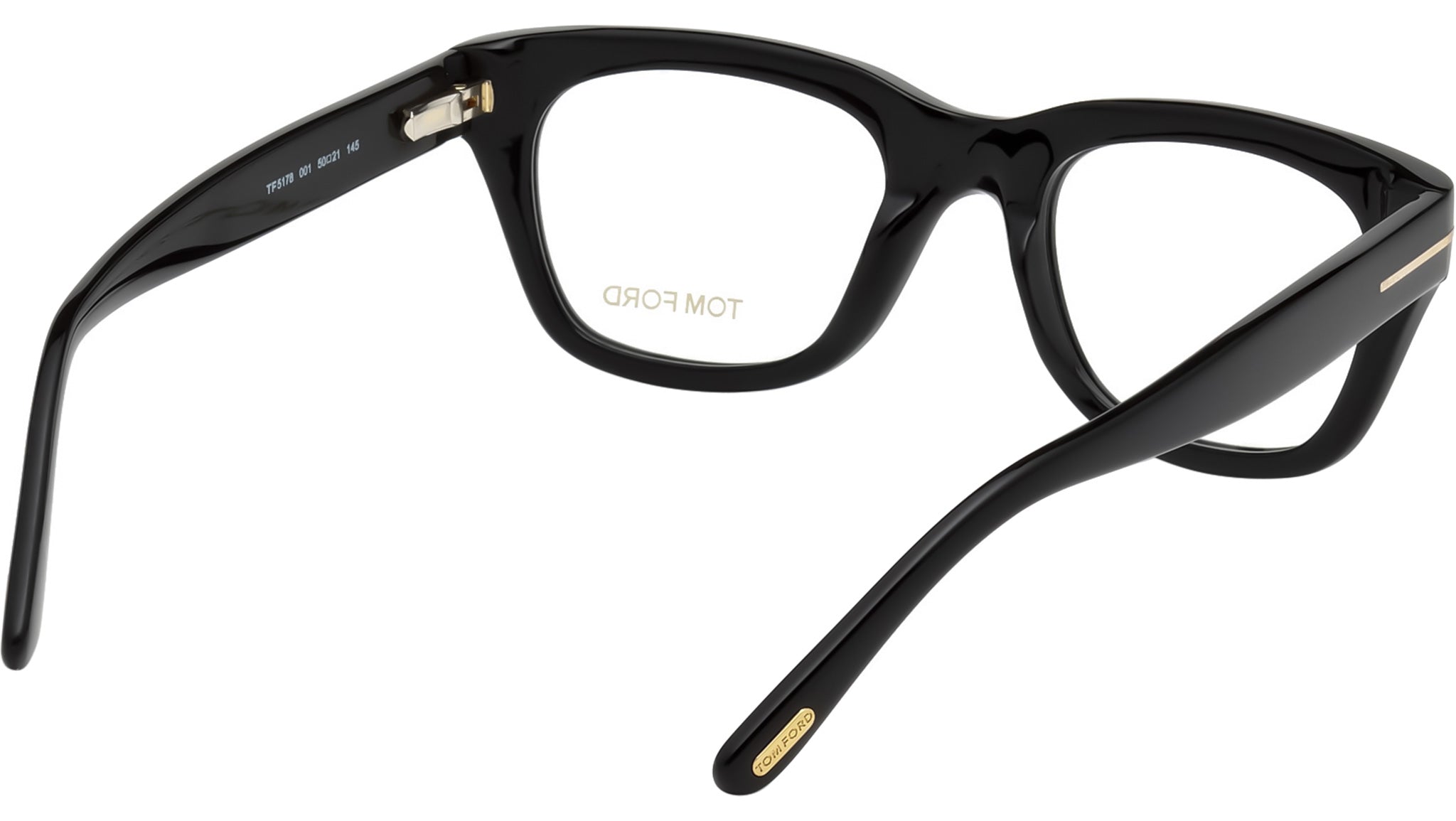 Tom Ford FT5178 Optical Frame 001 Glossy Black / T Logo Temple