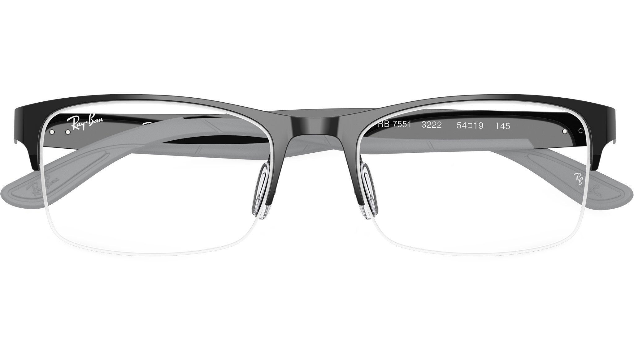Ray RB7551 Ray-Ban Glasses 3222 Black - eye-oo.com