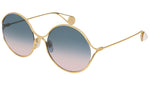 GG0253S shiny gold and bicolor turquoise-red