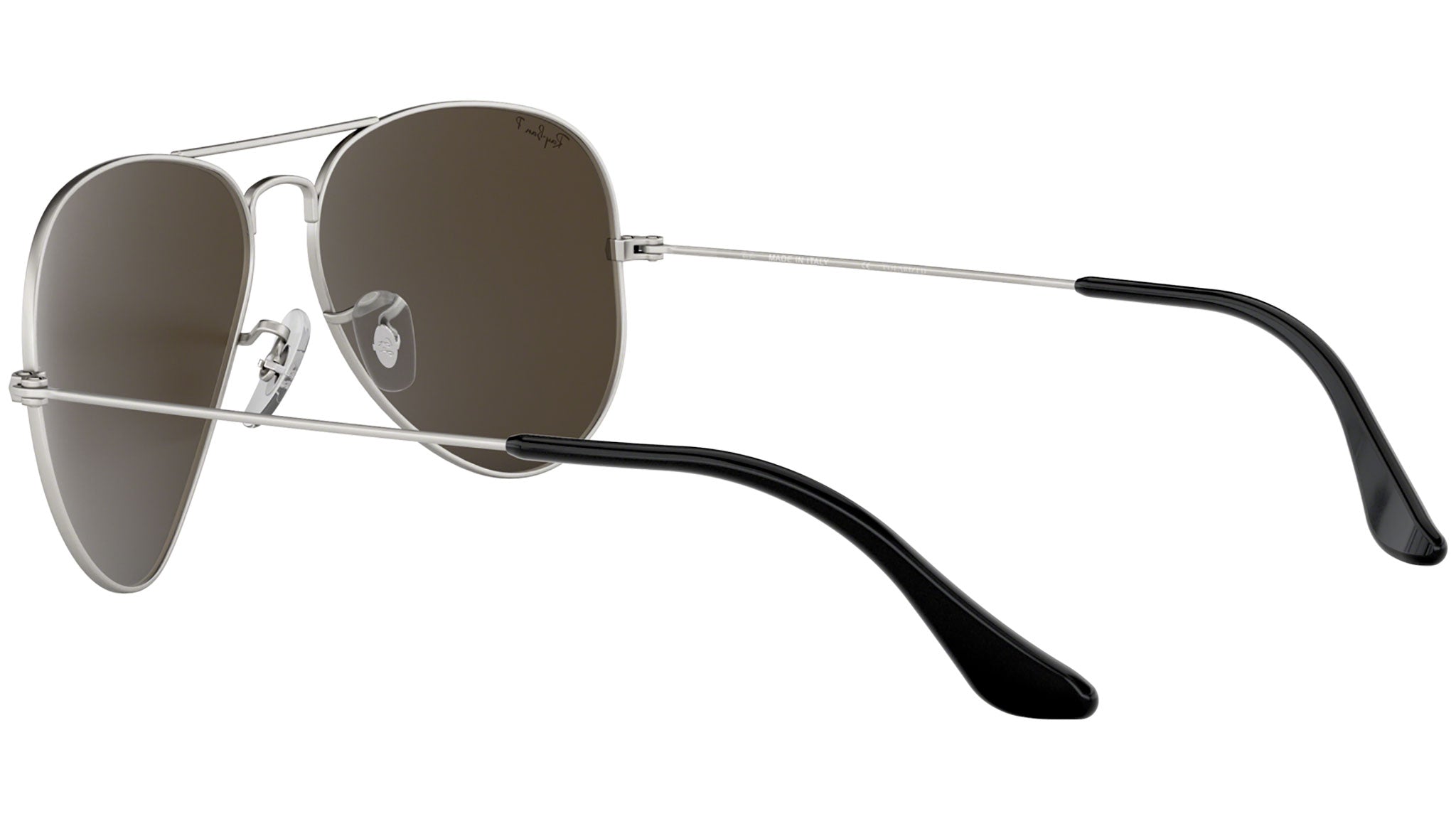 Ray-Ban Silver Metal Aviator Sunglasses with Black Lenses Amazon.com: Ray-ban Aviator 3025 RB 3025 W3275 55mm Silver Frame main image 2