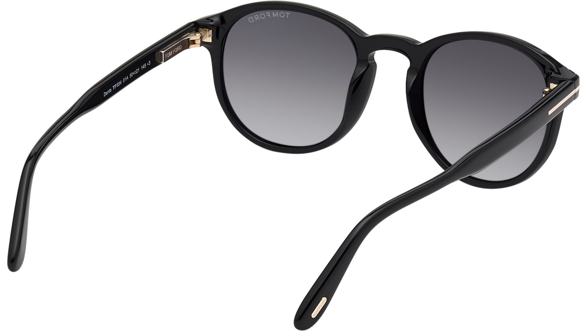 TOM FORD FT0817-Nブラックサングラス Tom Ford Dante Sunglasses FT0834 01A Shiny Black - eye-oo.com