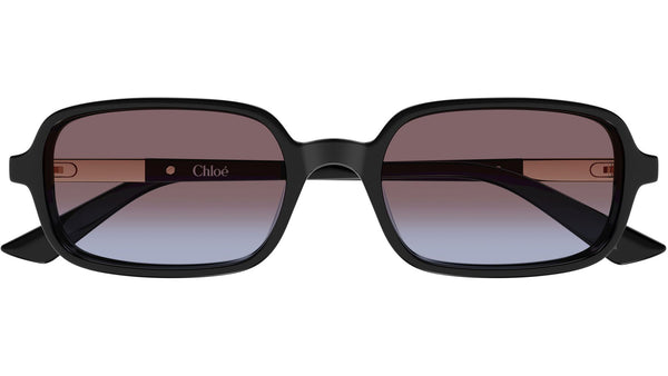 ◇chloe ◇サングラス CH0363S Chloé Rectangular Sunglasses 001 Black Burgundy - eye-oo.com