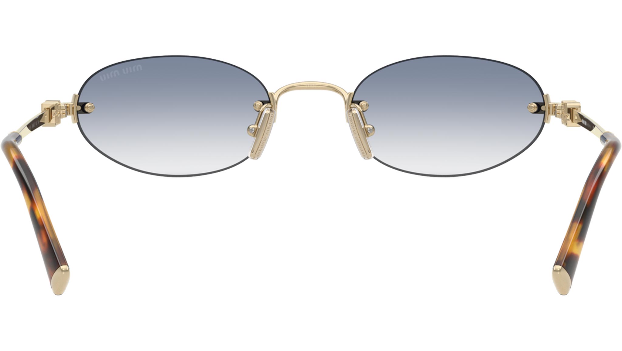 MU A54S Miu Miu Sunglasses ZVN80O Pale Gold - eye-oo.com