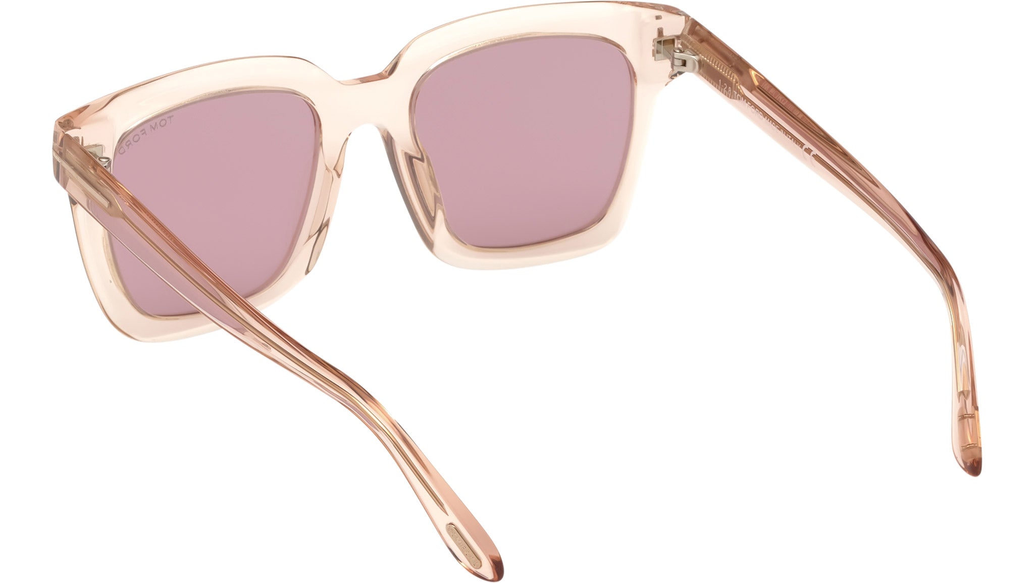 Tom Ford Sari Sunglasses FT0690 72Z Transparent Rose - eye  display picture 1