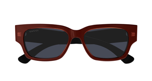Gucci GG1794S 003 Sunglasses Transparent Orange/Black Square Frame, Blue Lenses Gucci GG1794S 003 Sunglasses Transparent Orange/Black Square  main image 2