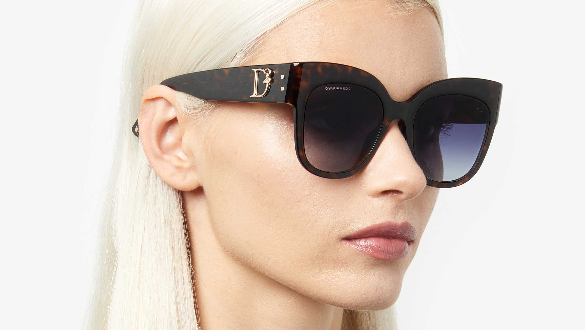 New Women’s DSQUARED2 Sunglasses Dsquared2 D2 0097/S 086 Sunglasses Havana - eye-oo.com main image 3