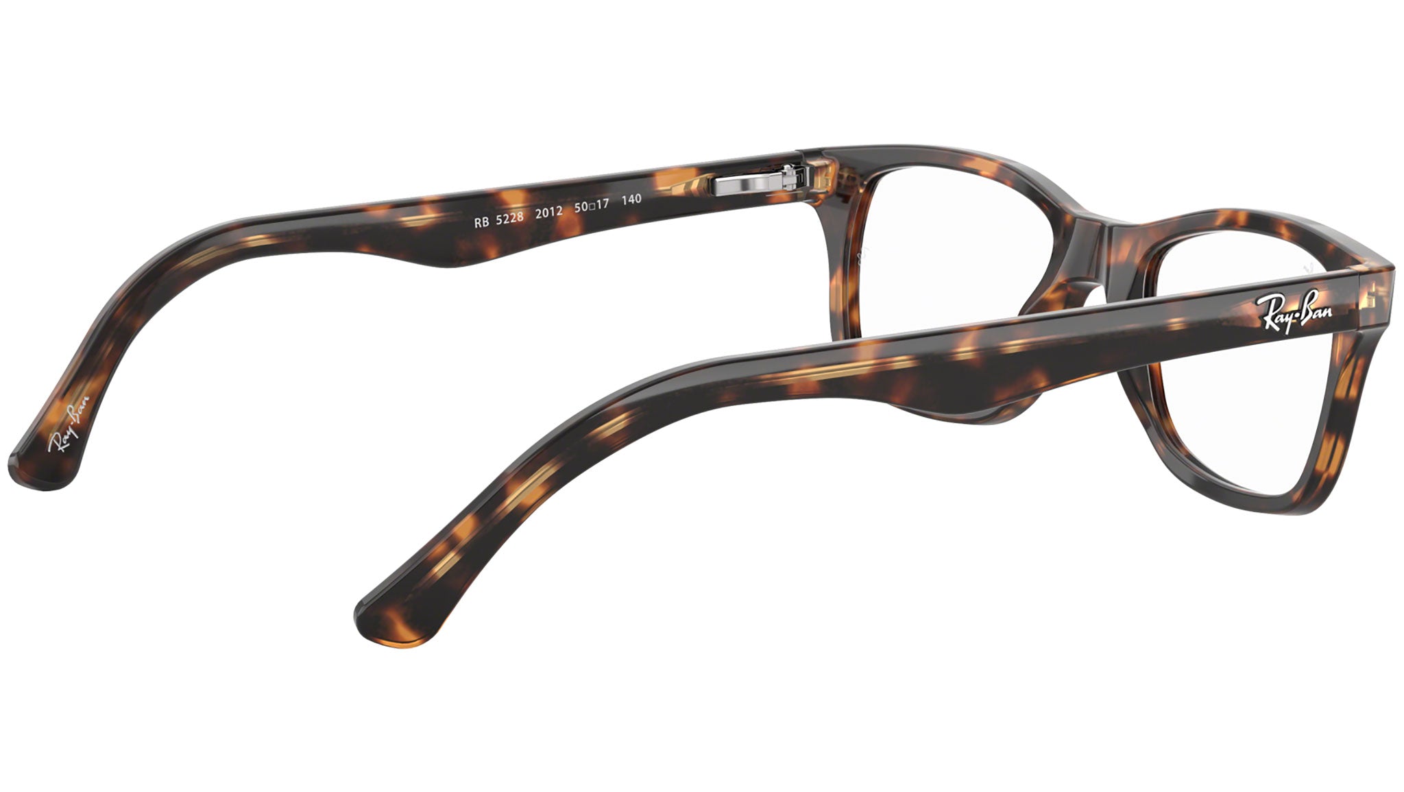 Ray-Ban RB5228 5057 Eyeglasses Frames Dark Havana Beige 55 17 140 Case Eyeglasses Ray-Ban RX 5228 (5057) - RB 5228 5057 RX5228  main image 3