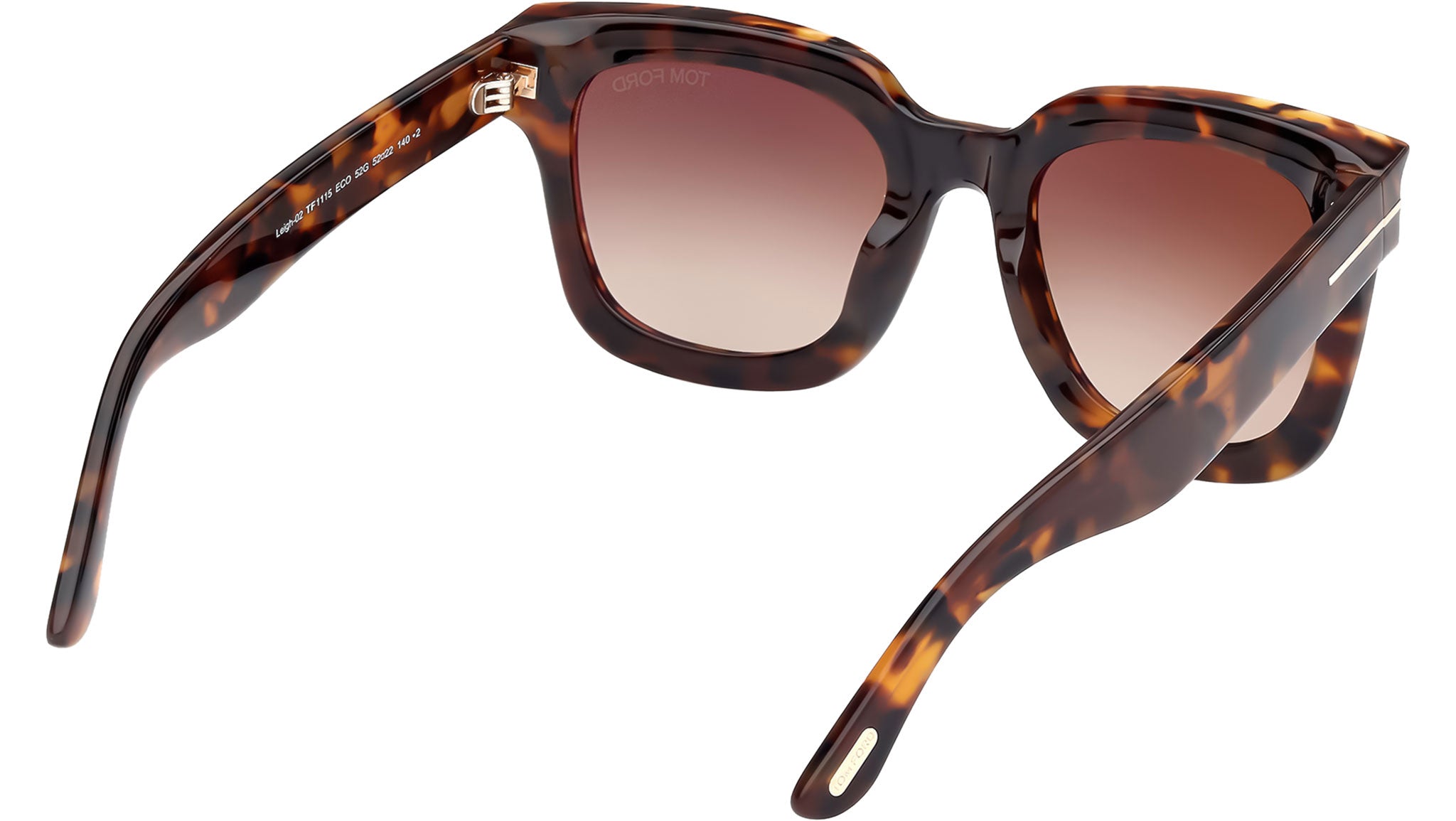 Tom Ford Leigh-02 Sunglasses FT1115 52G Dark Havana - eye-oo.com