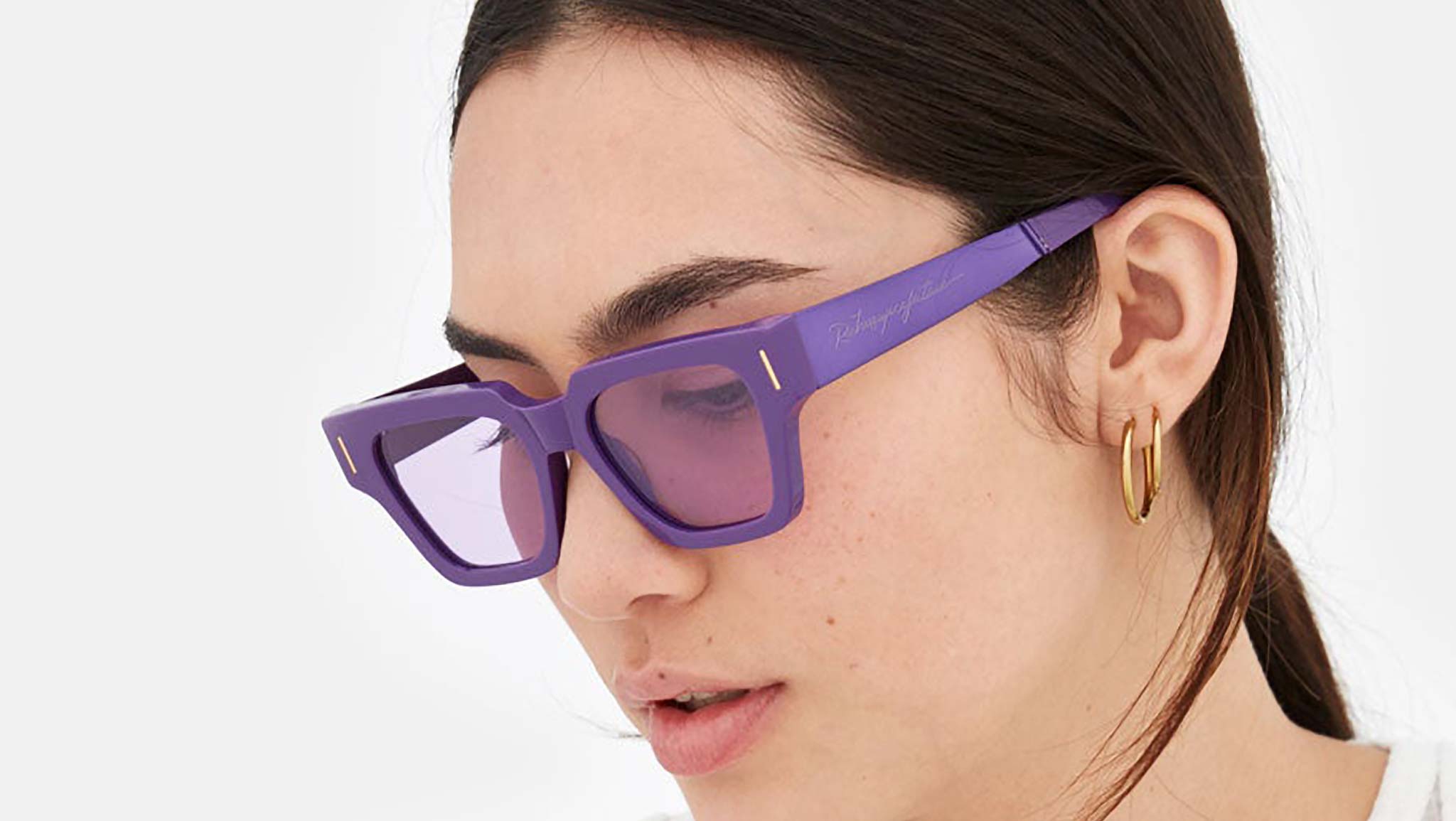 Retro Super Future Francis iSEA neon pink polarized Sunglasses Retrosuperfuture Eyewear Storia Francis Purple Sunglasses  main image 3