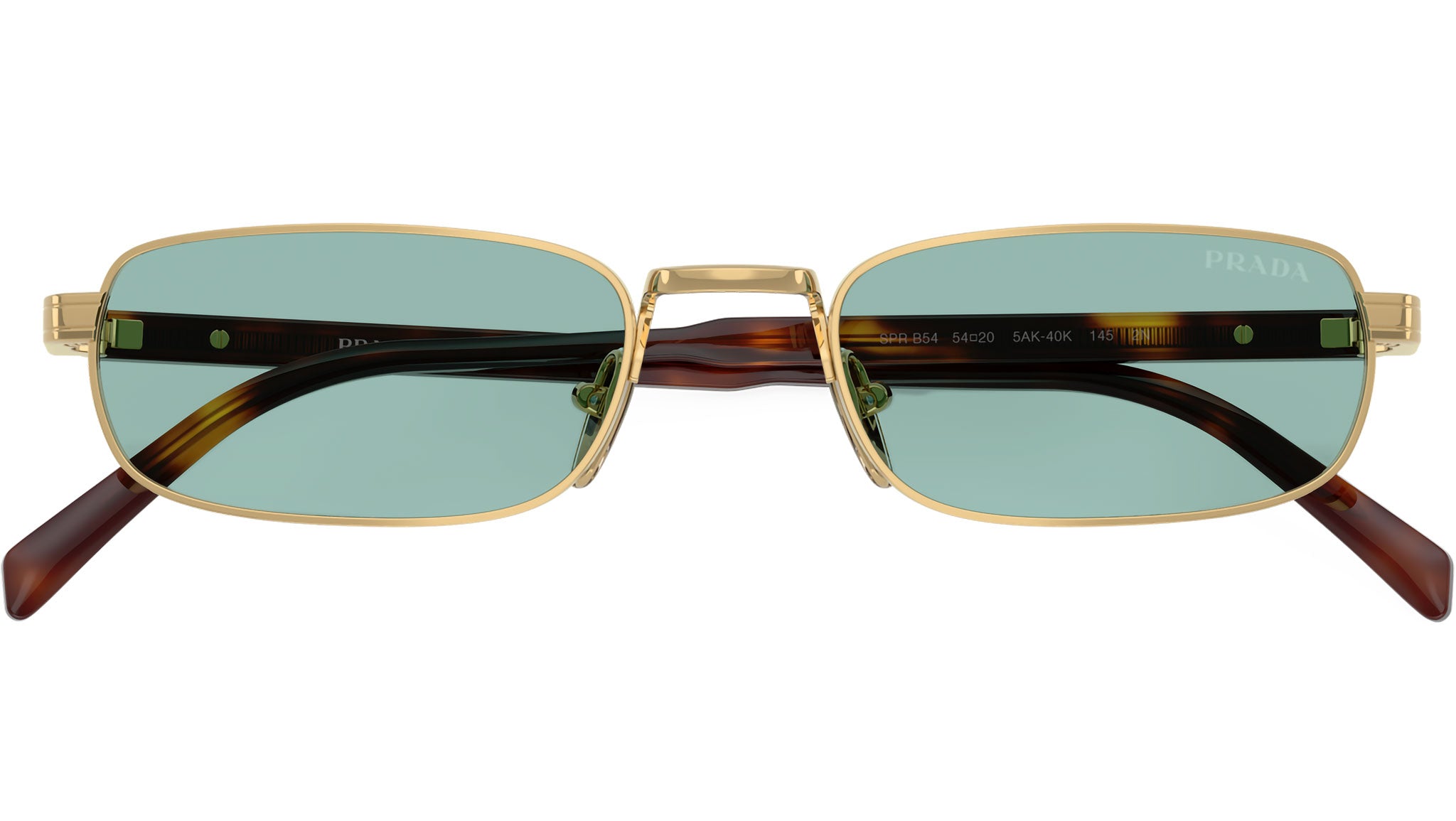 NEW PRADA PR B54S 5AK40K GOLD GREEN UNISEX SUNGLASSES PRADA PRB54S 5AK40K Prada PR B54S 5AK40K Sunglasses - US main image 2