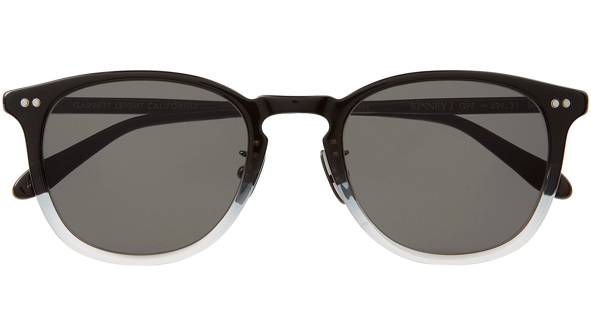 Garrett Leight Kinney J Sun GPF/PGY Sunglasses Graphite Fade - eye