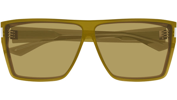 Saint Laurent SL 756 004 Rectangular Sunglasses Brown - eye  display picture 3