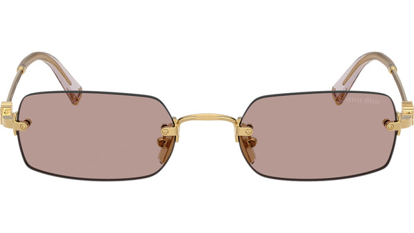 Miu Miu MUB50S Sunglasses 5AK20I Gold - eye-oo.com