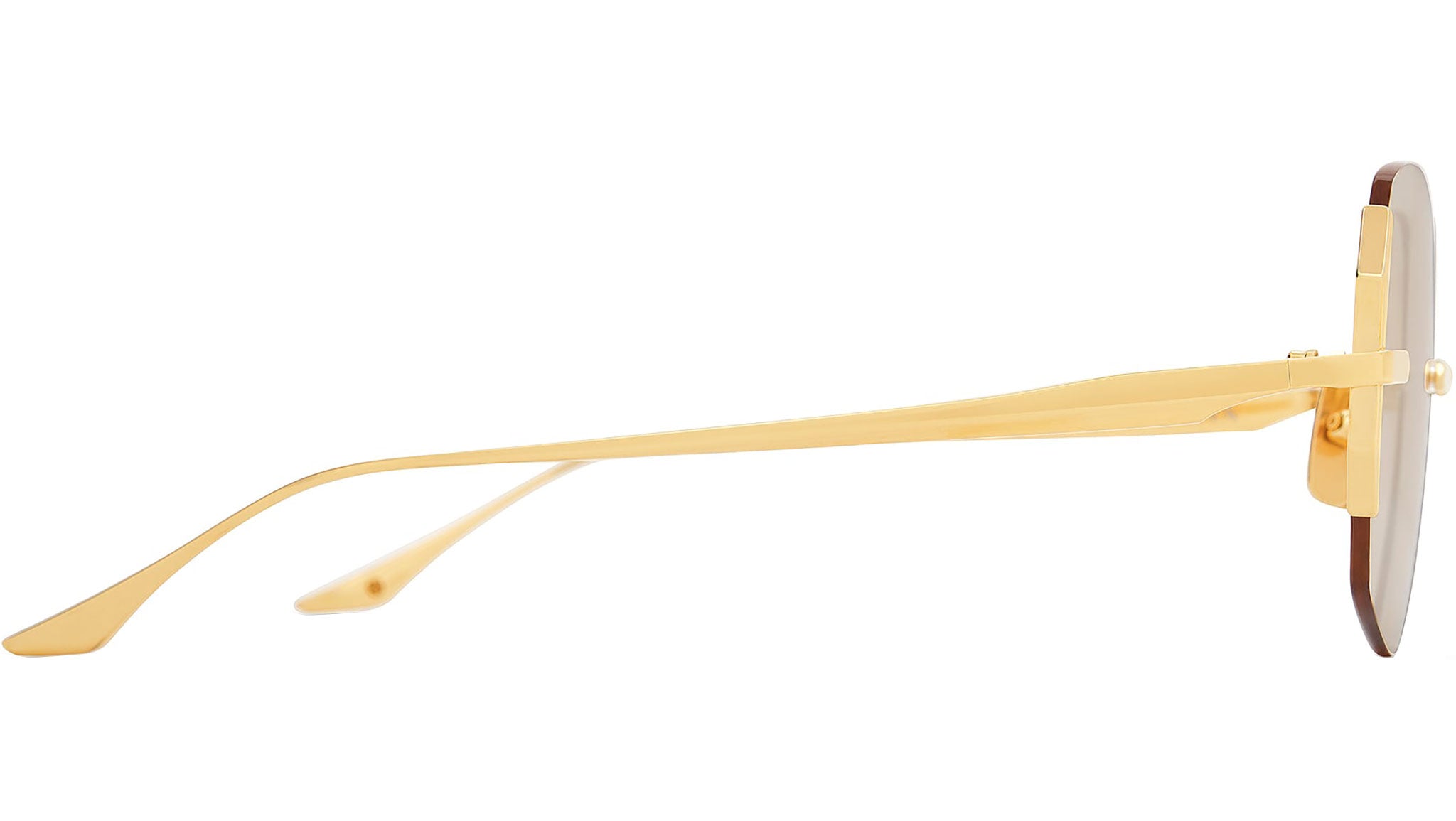 Dita Dahlvin Optical DTX200 Optical Frame 01 Yellow Gold - eye-oo.com