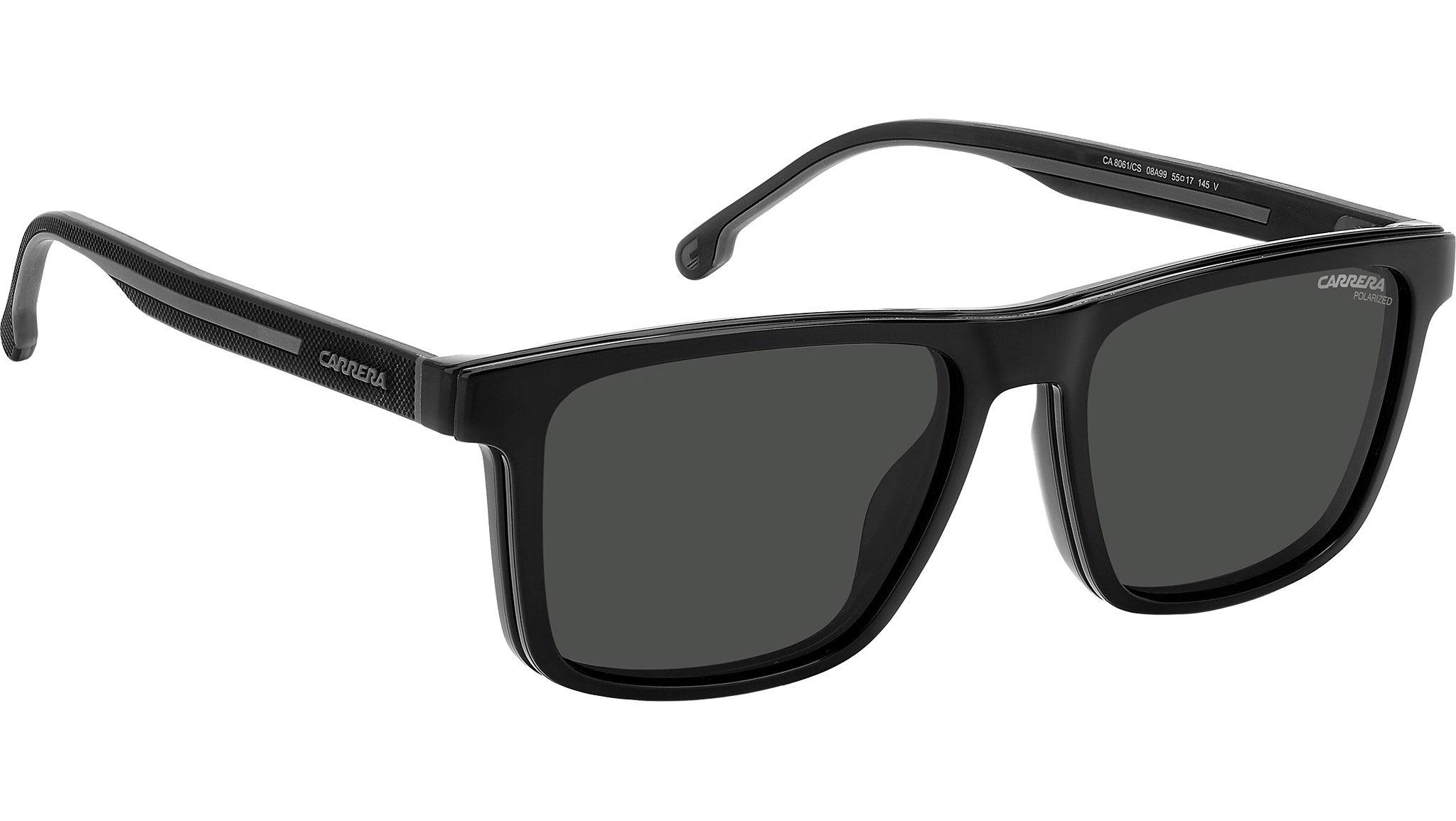 Carrera Black and Gray Sunglasses Carrera CA 8066/CS 08A M9 Sunglasses Black Grey - eye-oo.com main image 4