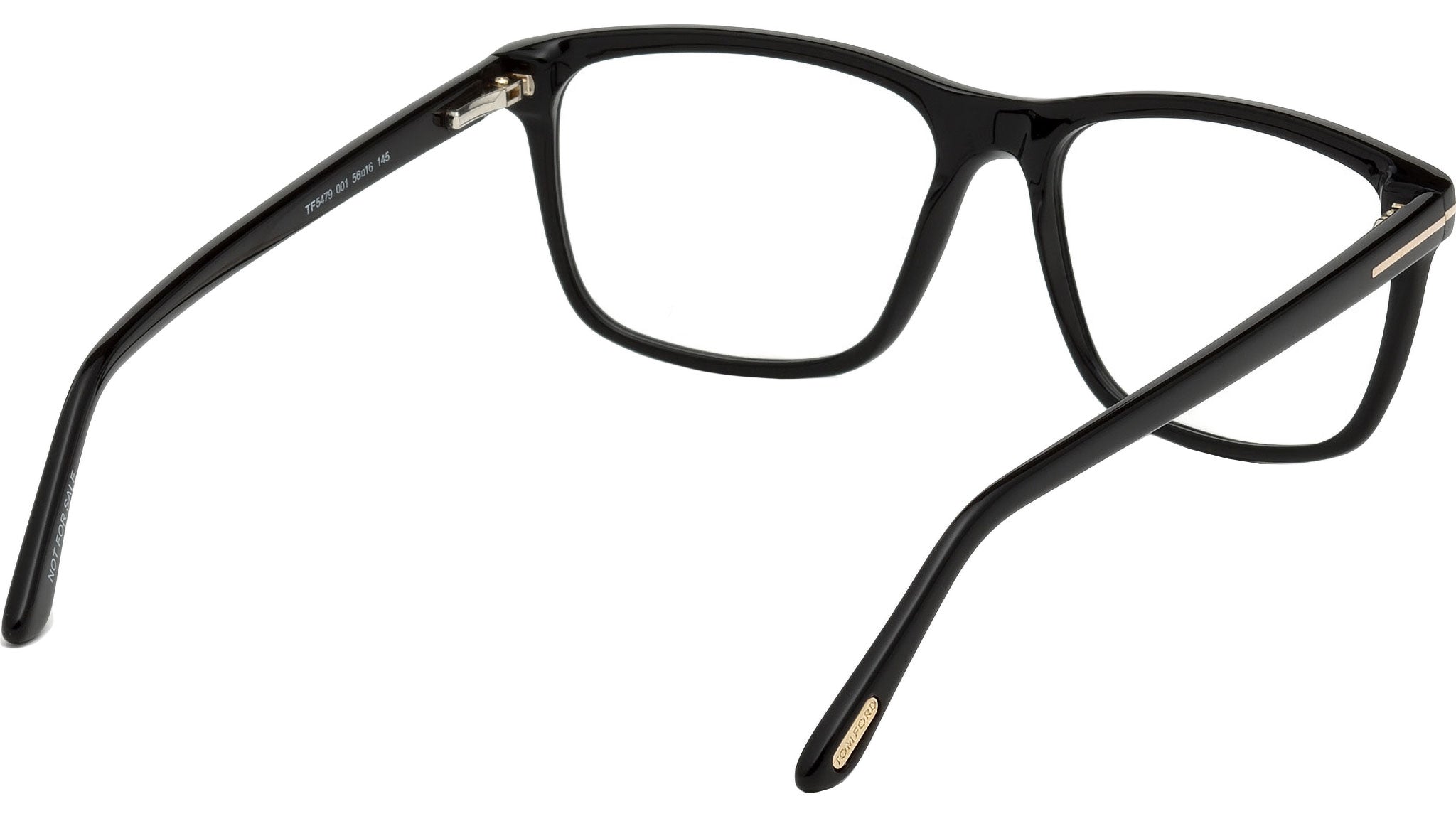 TOMFORD ブラックフレーム TF299 01B 55□18 145 美品 Tom Ford FT5479-B Glasses 001 Shiny Black - eye-oo.com