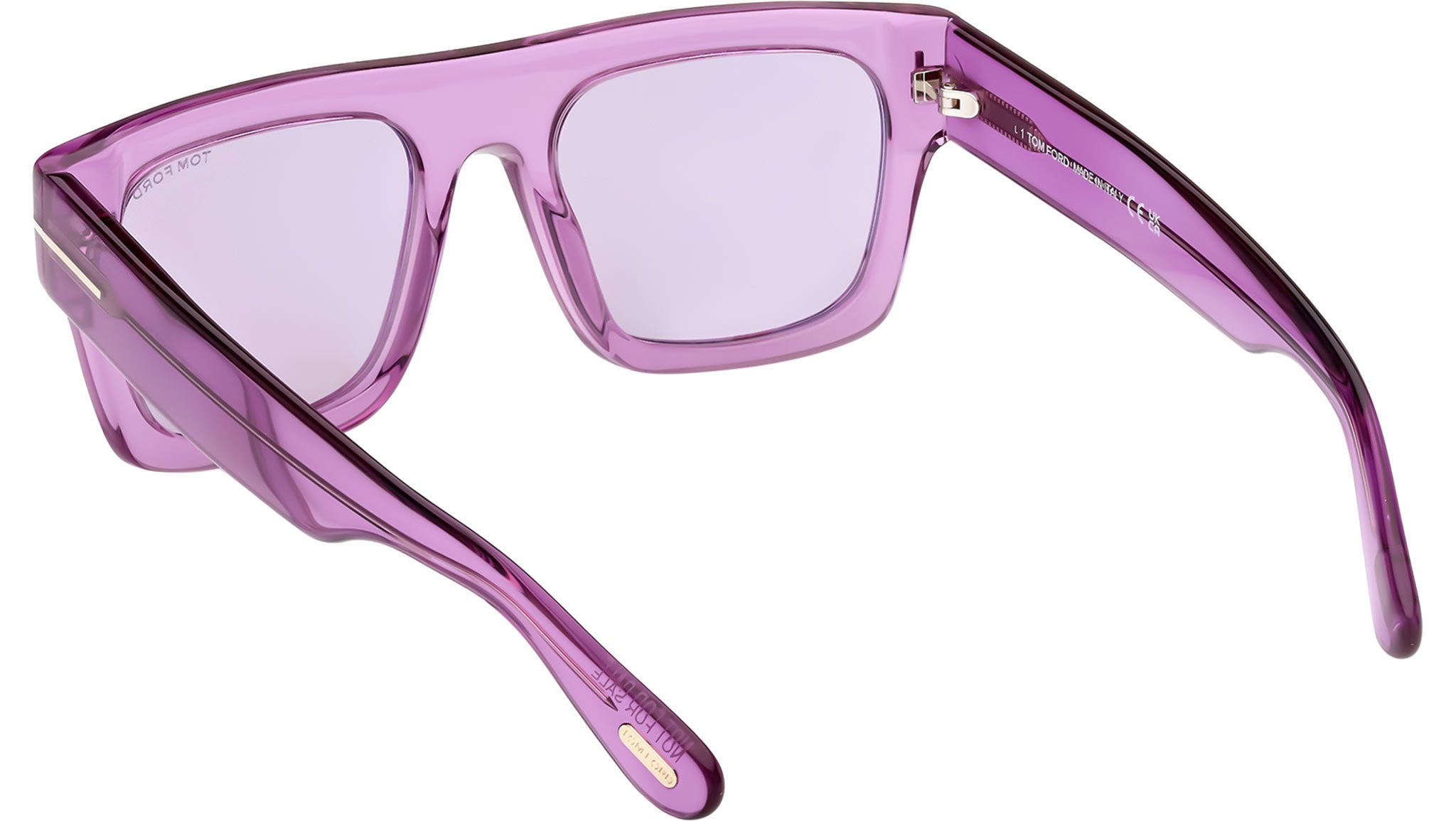 Tom Ford Fausto Sunglasses FT0711 81Y Shiny Violet - eye-oo.com