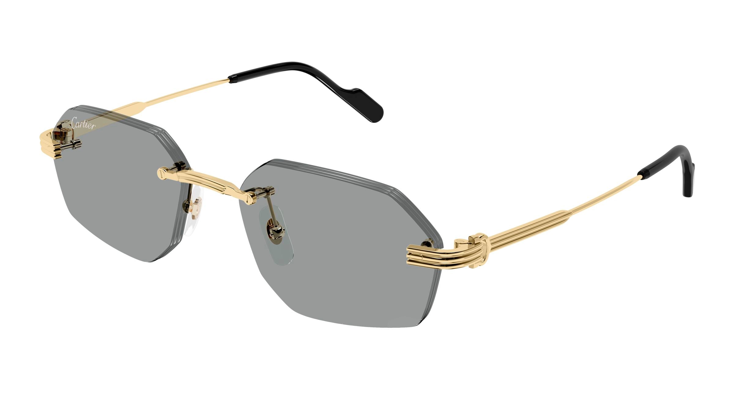 Cartier CT0394S 001 Shiny Gold Sunglasses - eye-oo.com