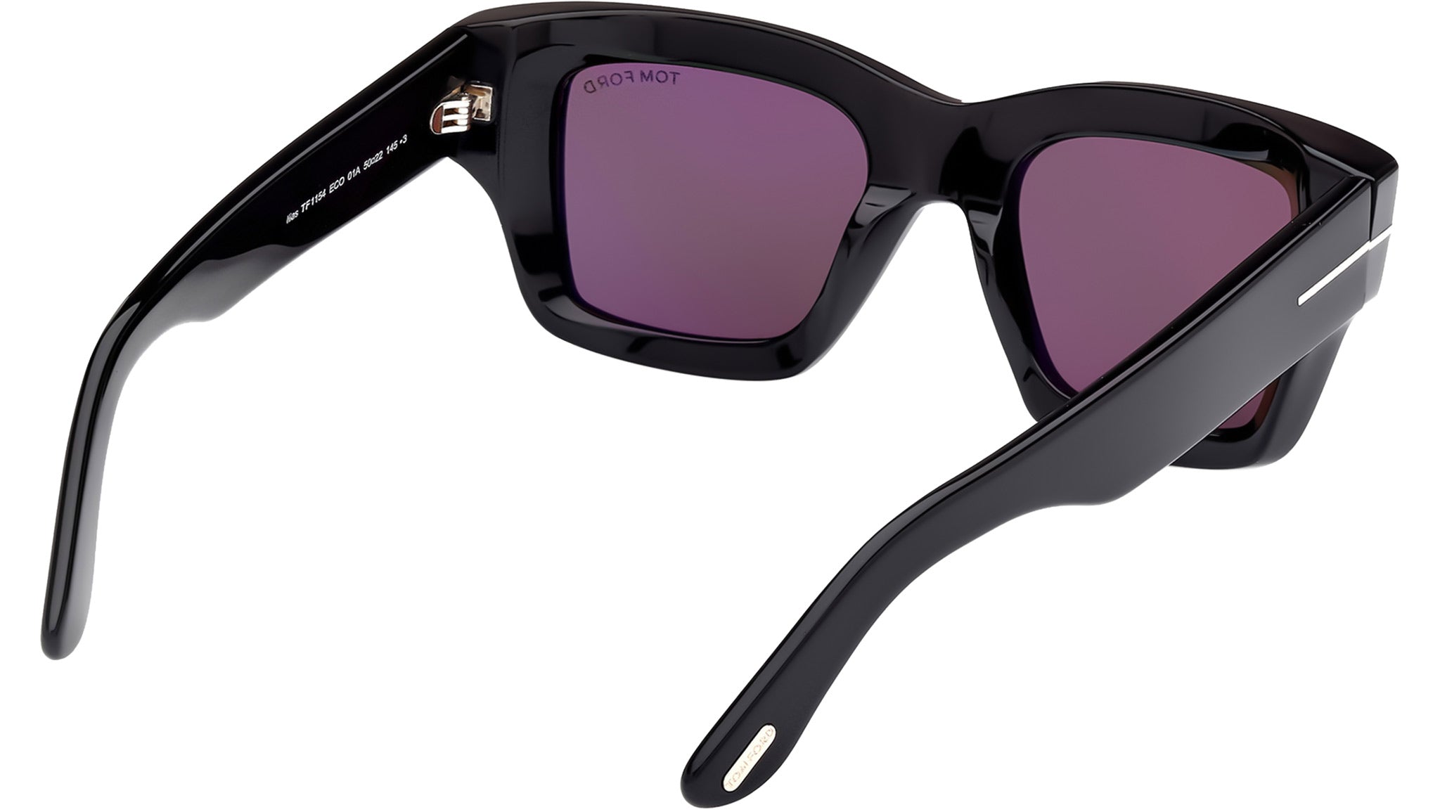 TOM FORD Sunglasses TF1134-K ECO 01A Size 55 Black Frame Unisex Tom Ford Sunglasses Unisex Black FT1052-K-01A-55  main image 2