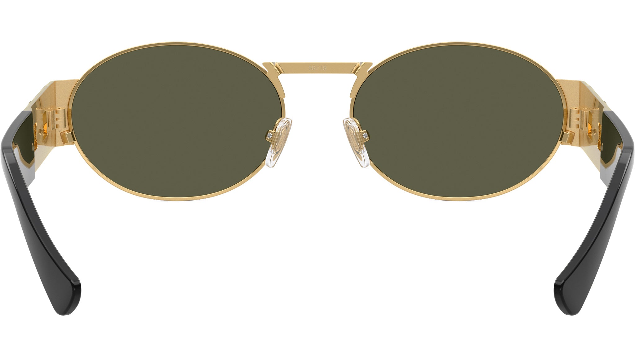 Black and gold rounded Versace sunglasses Versace Women main image 3