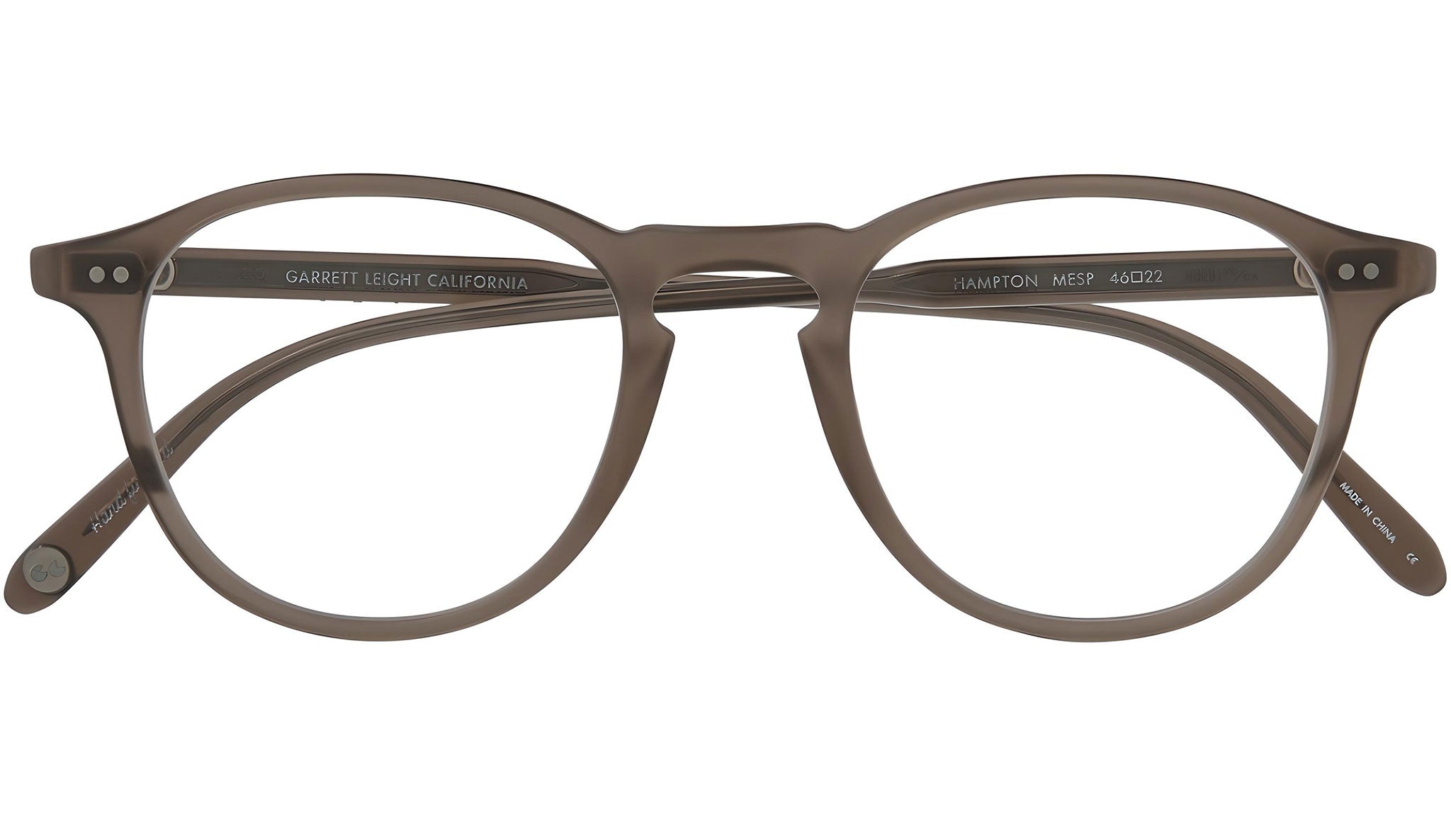 Garrett Leight Hampton MESP 1001 Optical Frame Matte Espresso 