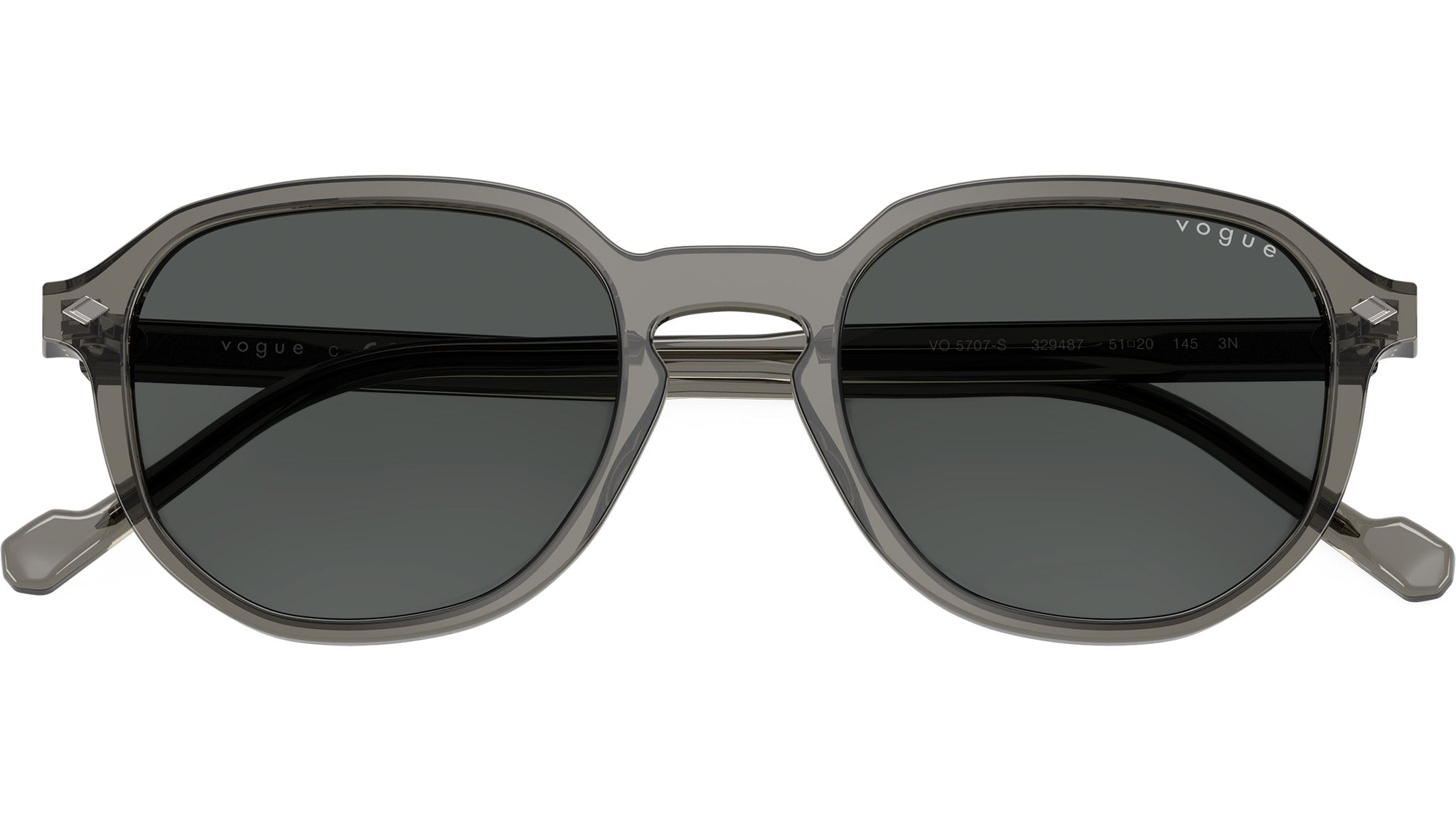 Vogue VO5707S Sunglasses 329487 Transparent Dark Grey - eye-oo.com