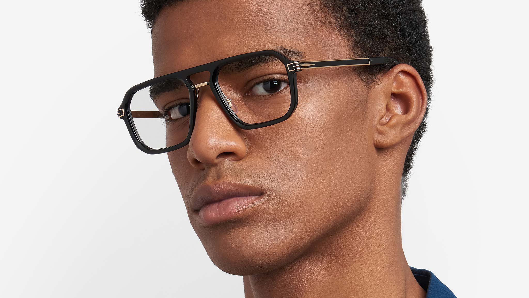 DEVID BECKHAM アイウェア　インテリア　ディスプレイ　非売品　レア David Beckham DB 7142 2M2 Optical Frame Black Gold - eye-oo.com