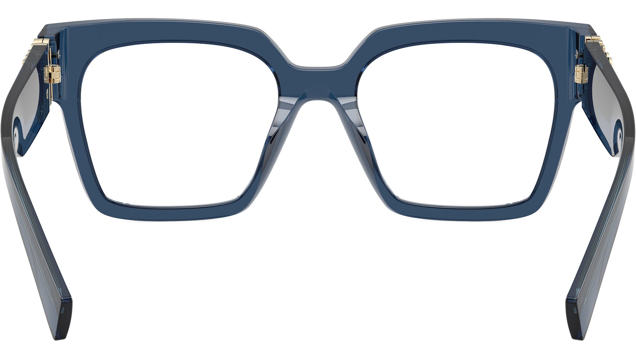 Miu Miu MU04UV Glasses 08Q1O1 Blue Transparent - eye-oo.com