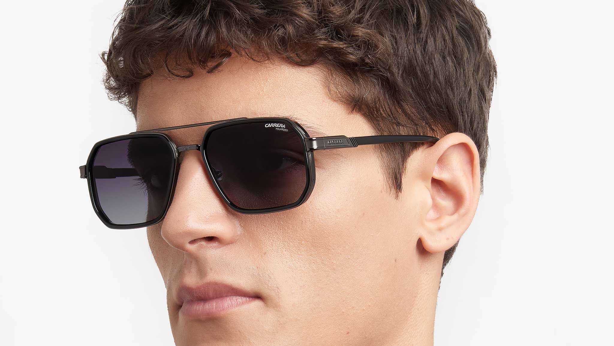 Lunettes De Soleil Carrera 342/S - Monture Beige Ruthenium 53/19/145 - Homme - Neuf Avec étiquettes