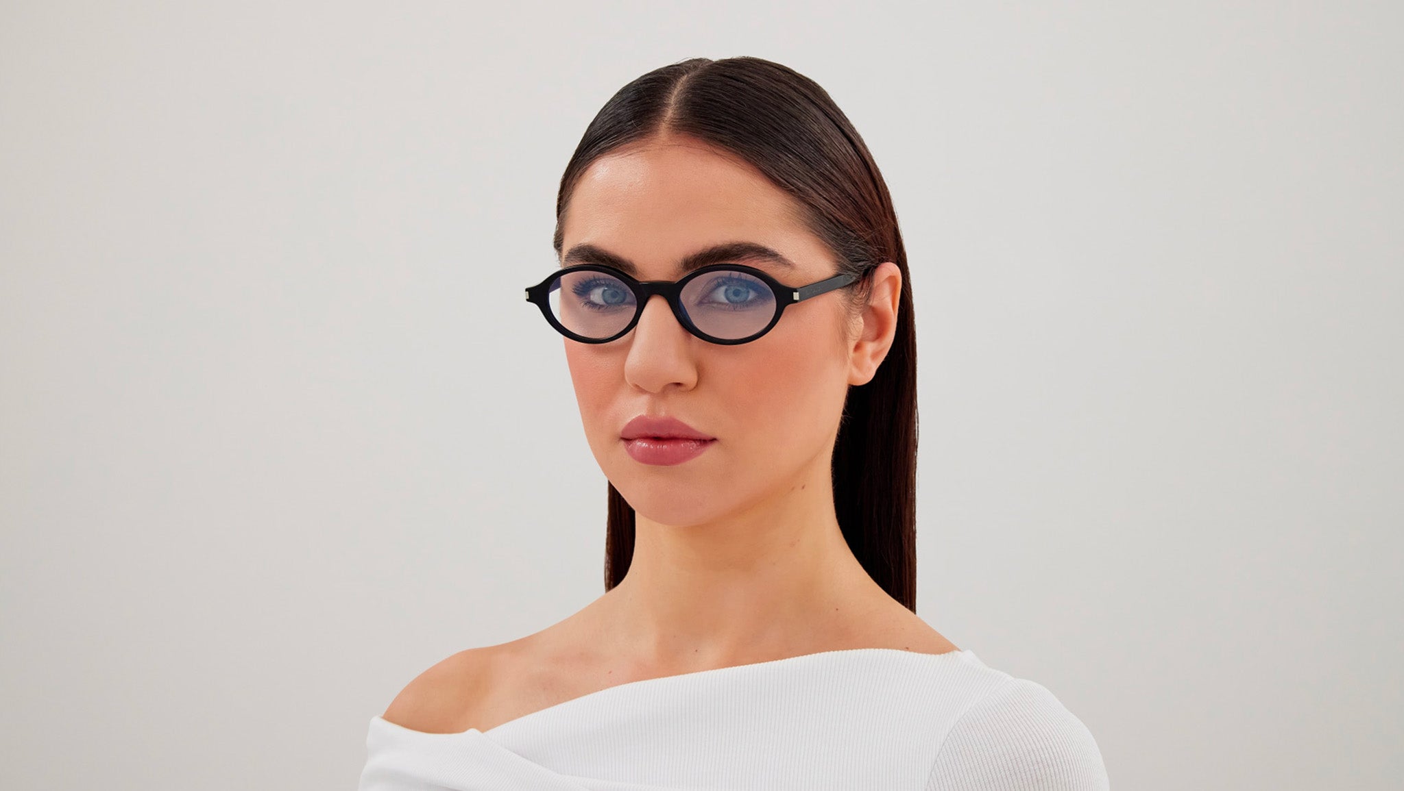 Saint Laurent SL 751 JEANNE OPT 001 Shiny Black Glasses - eye-oo.com