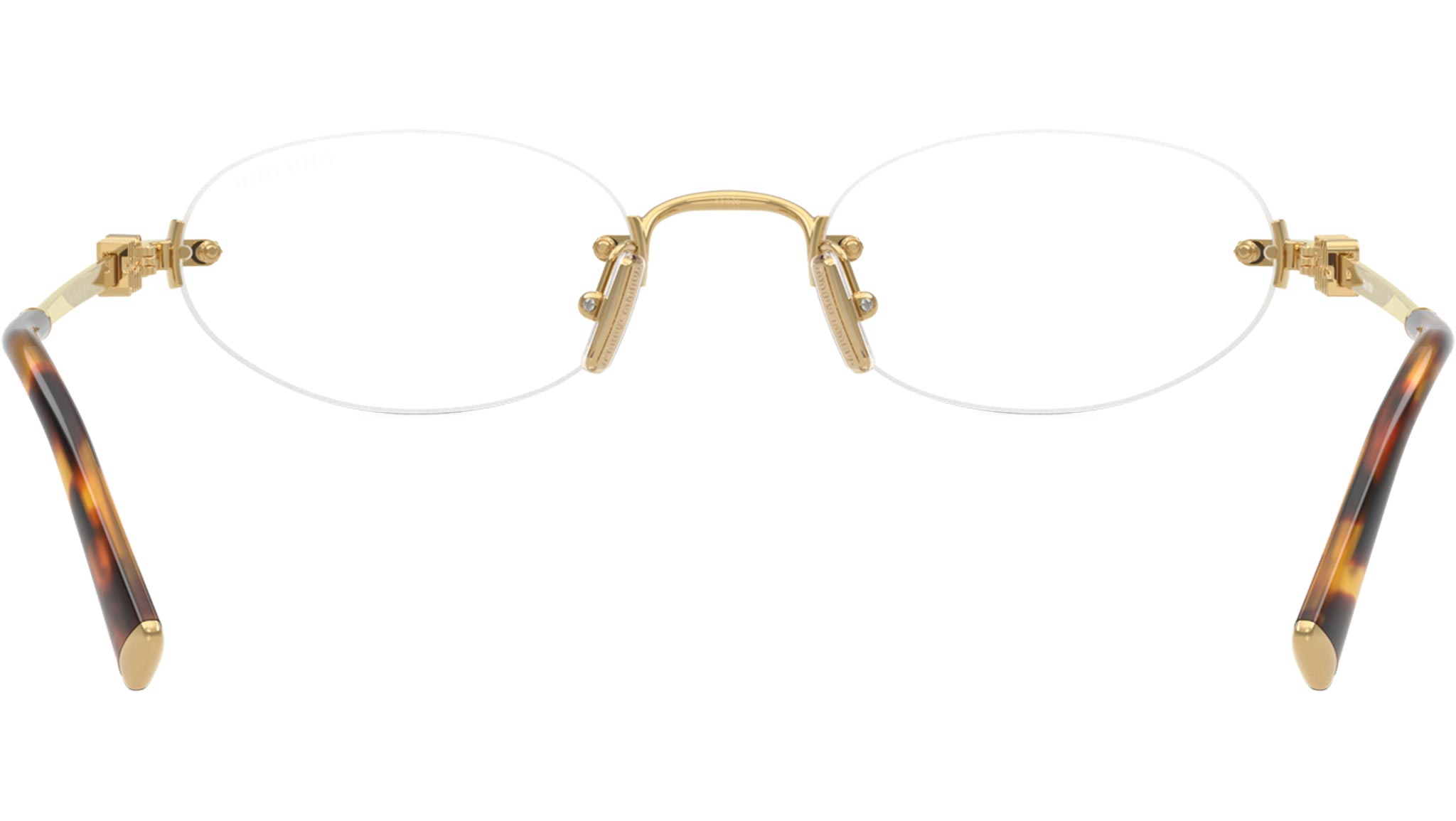 MU A54S Miu Miu Sunglasses 5AK08N Gold - eye-oo.com