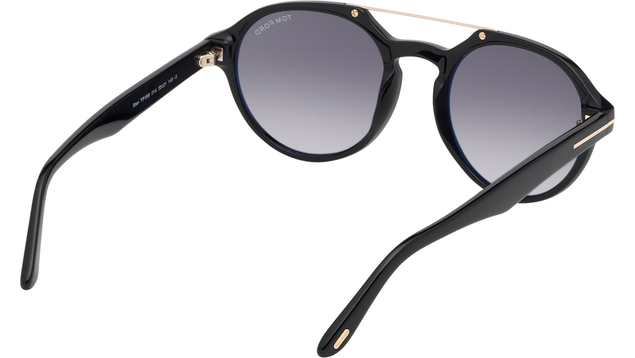 Tom Ford Stan Sunglasses FT0696 01A Shiny Black - eye-oo.com