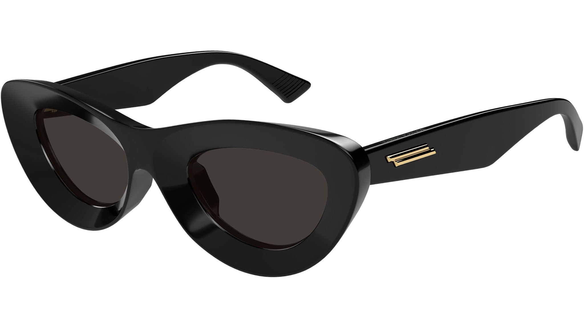 Bottega Veneta Sunglasses BV1325S 001 Shiny Solid Black - eye-oo.com
