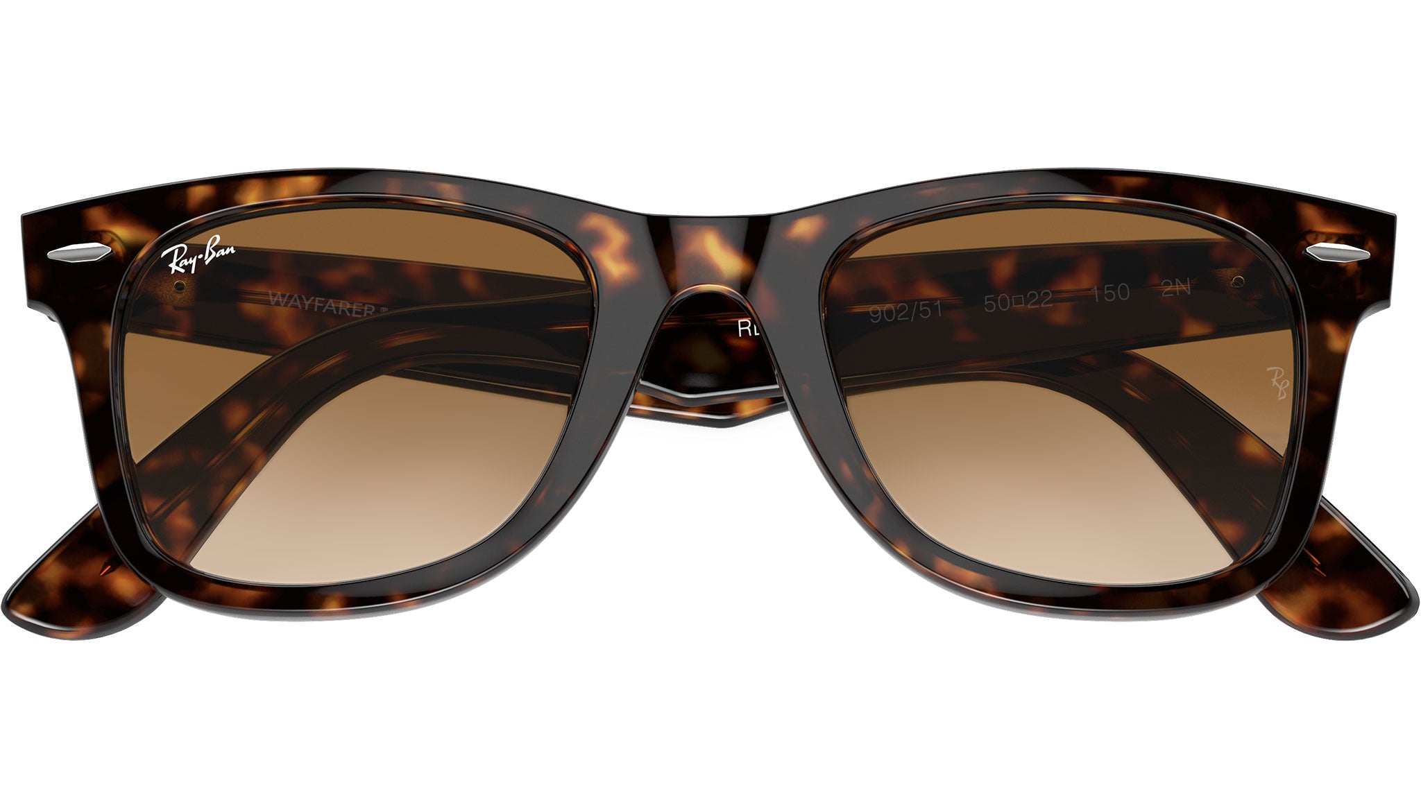Ray-Ban Wayfarer RB2140 902/51 Tortoise Sunglasses - eye-oo.com