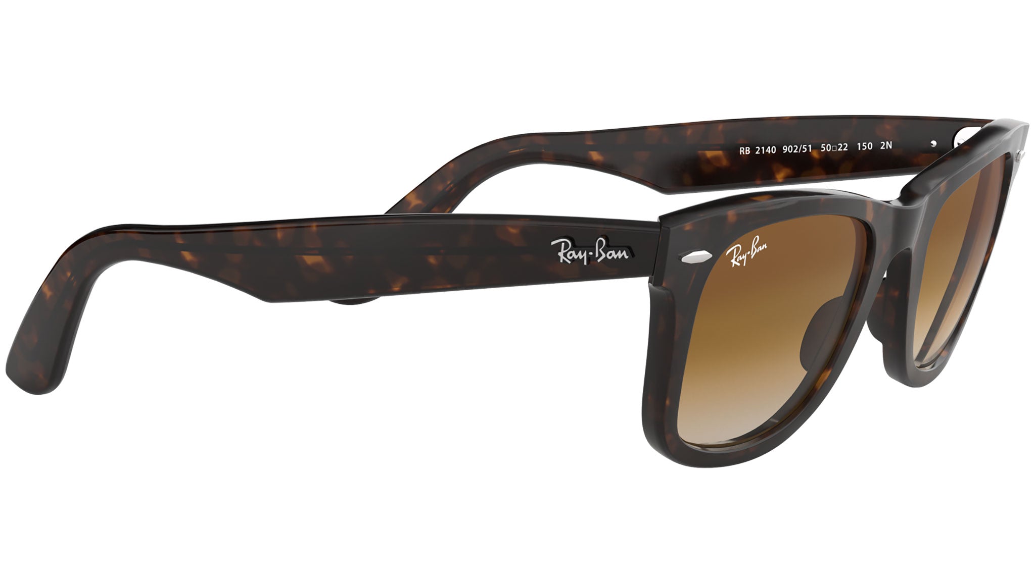 Ray-Ban Wayfarer RB2140 902/51 Tortoise Sunglasses - eye-oo.com
